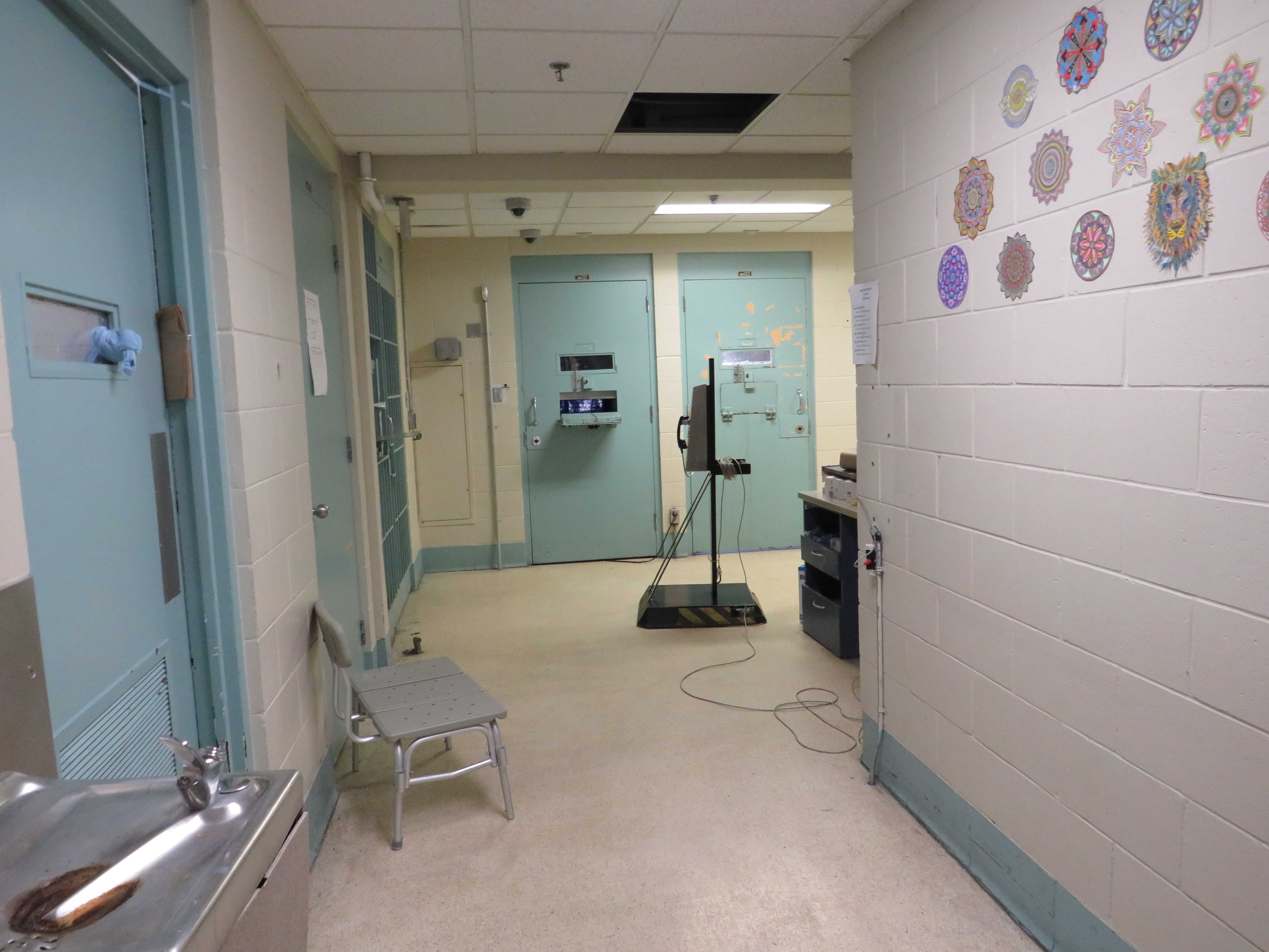 A photo of the medical isolation unit at Stony Mountain Institution.