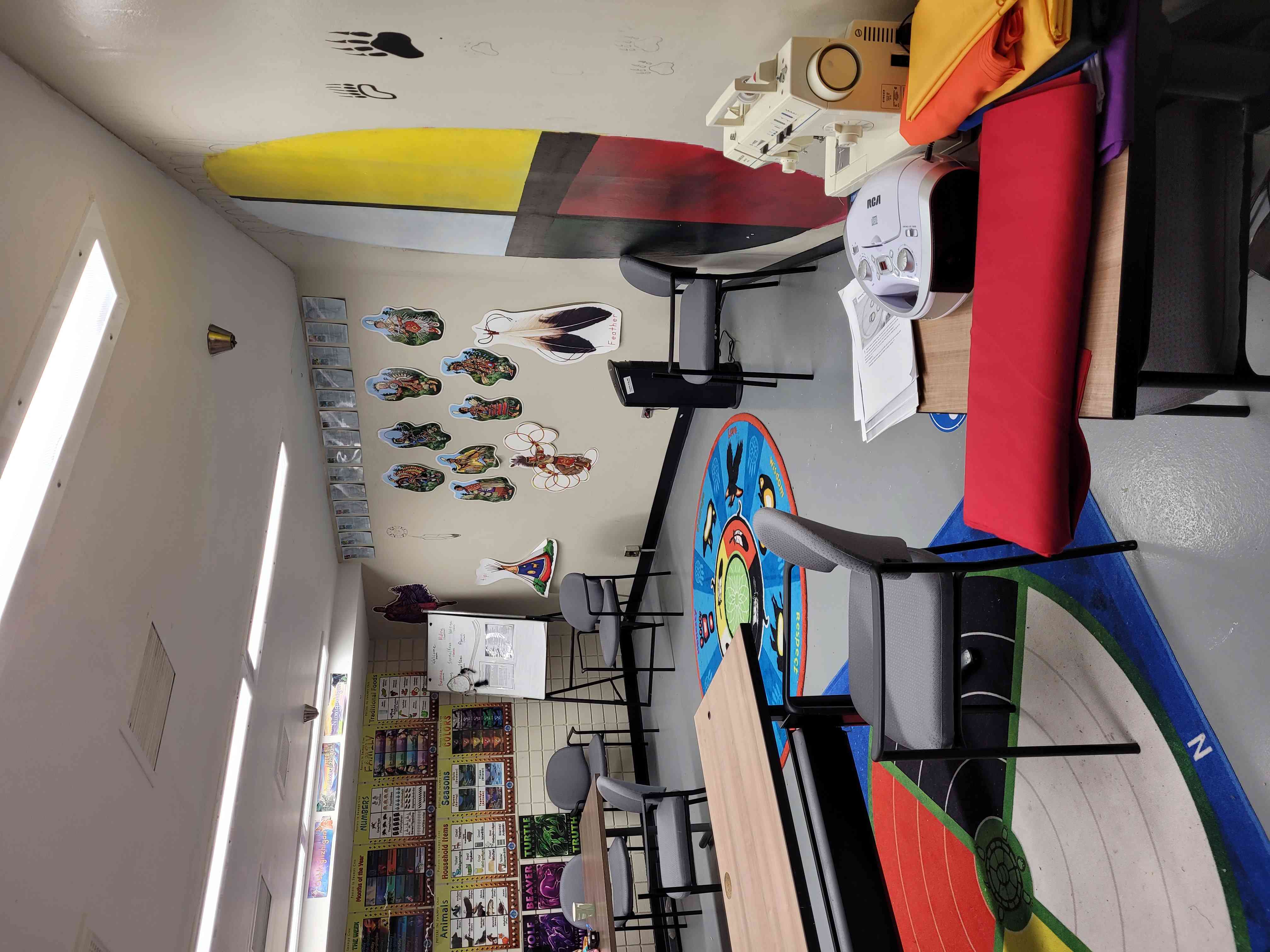 Photo of the SIU cultural room at Stony Mountain Institution.