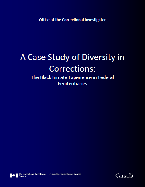 Image of A Case Study of Doversity in Corrections: The Black Inmate Experience in Federal Penitentiaries report.