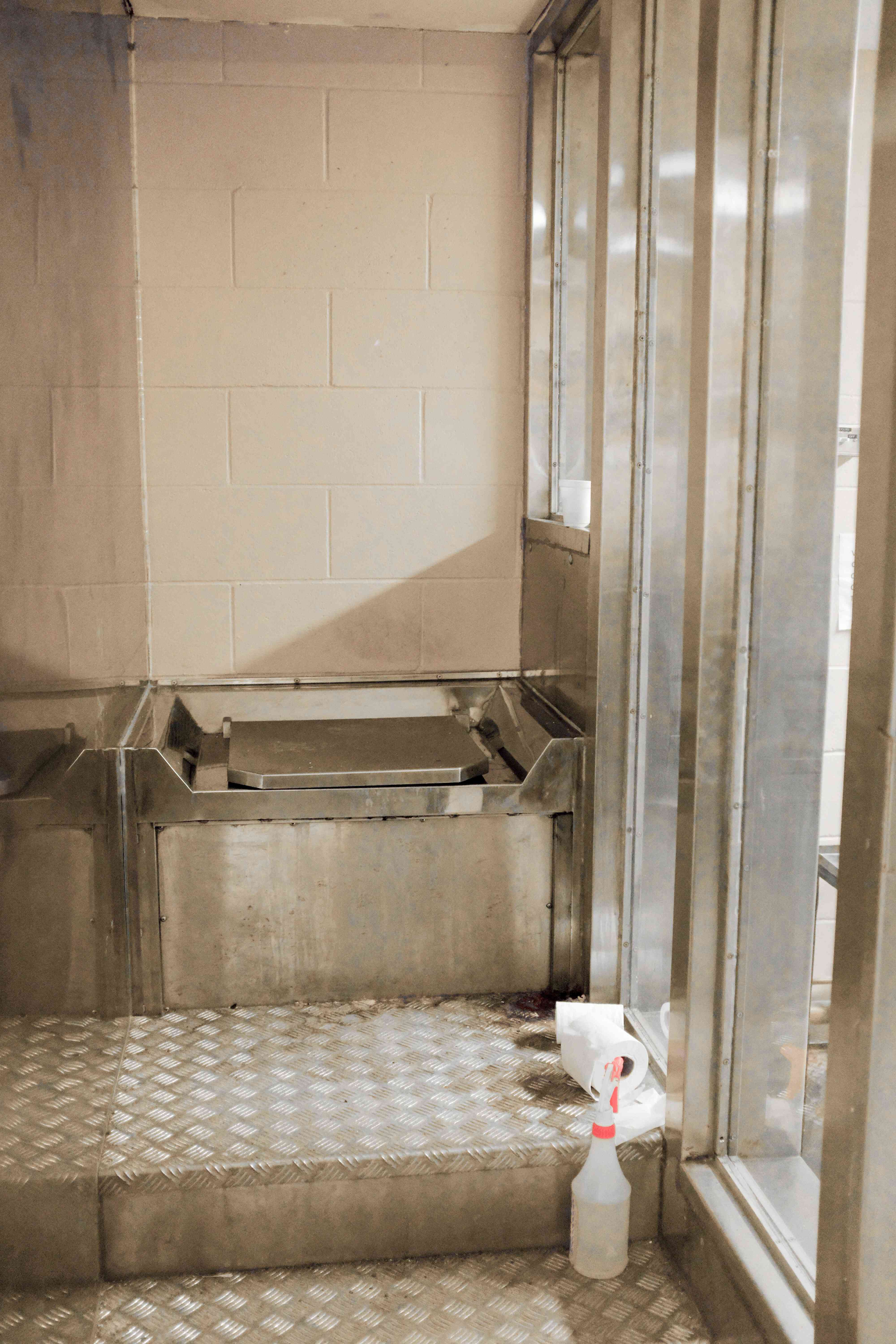 Photo of a toilet inside a dry cell at Drummond Institution.