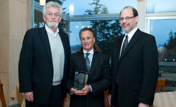 Mr. Ed McIsaac, award-winner Professor Michal Jackson, and Mr. Howard Sapers