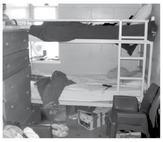 A photo of conditions of confinement
