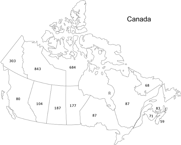 Image montrant les taux d'incarcération par province